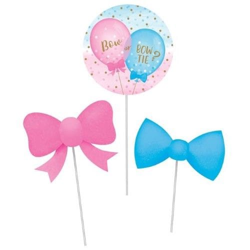 Gender Reveal Balloons Diy Centerpiece Sticks, 3 Ct - The Party Place