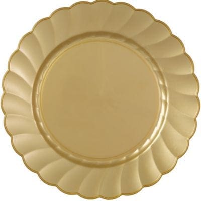 White Premium Plastic Dinner Plates 16ct