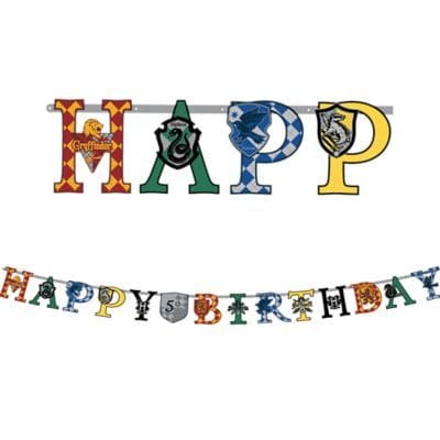 Harry Potter Birthday Banner Kit Party Supplies - The Party Place