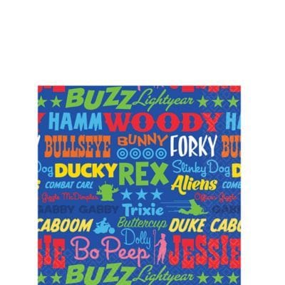 TOY STORY 4 BEVERAGE NAPKINS PACK OF 16 BIRTHDAY PARTY SUPPLIES