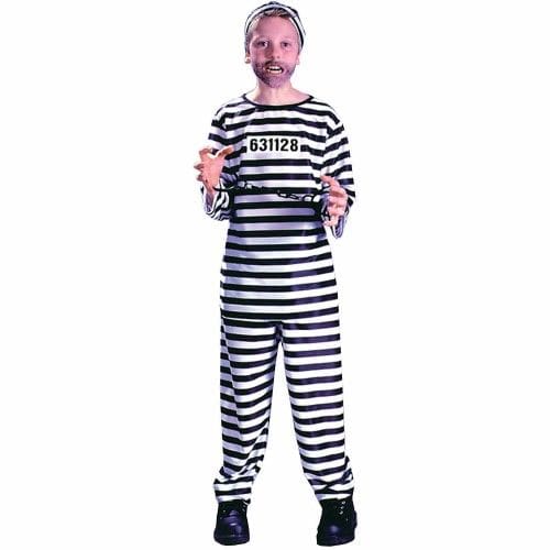 Jailbird Halloween Costume, Child - The Party Place