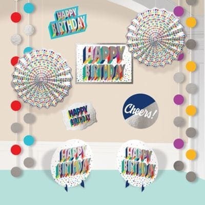 Here\'s to Your Birthday Room Decorating Kit 12pc Party Supplies ...