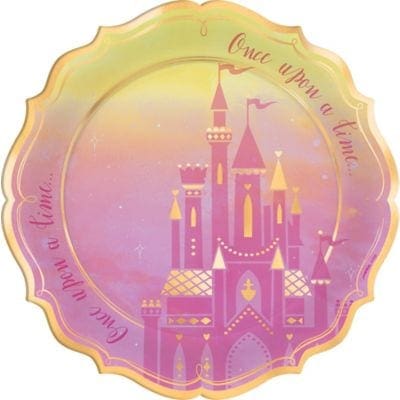 Metallic Disney Once Upon A Time Dinner Plates 8ct Birthday Party Supplies The Party Place