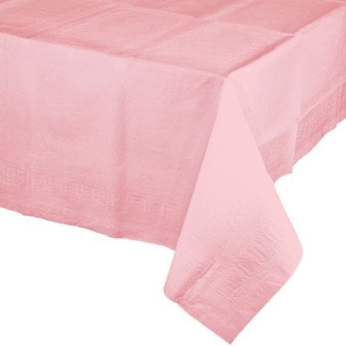 Classic Pink Paper Tablecloth, Each - The Party Place