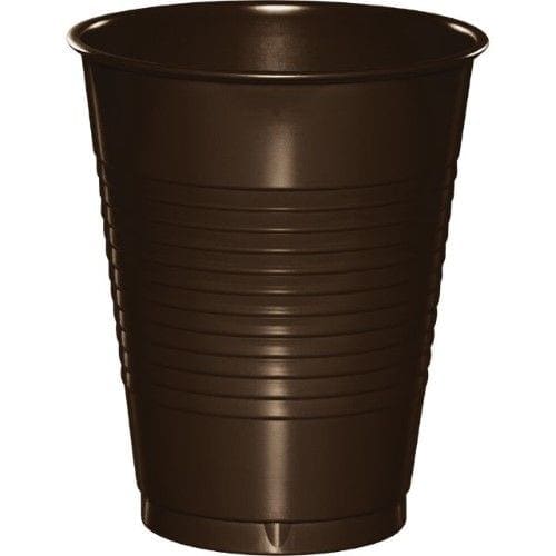 20ct Chocolate Brown Disposable Cups - The Party Place