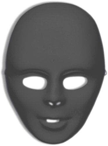 Black Full Face Mask Halloween Costume Accessory - The Party Place