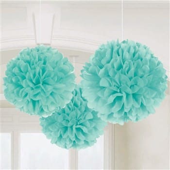 Rainbow Fluffy Tissue Paper Decorations