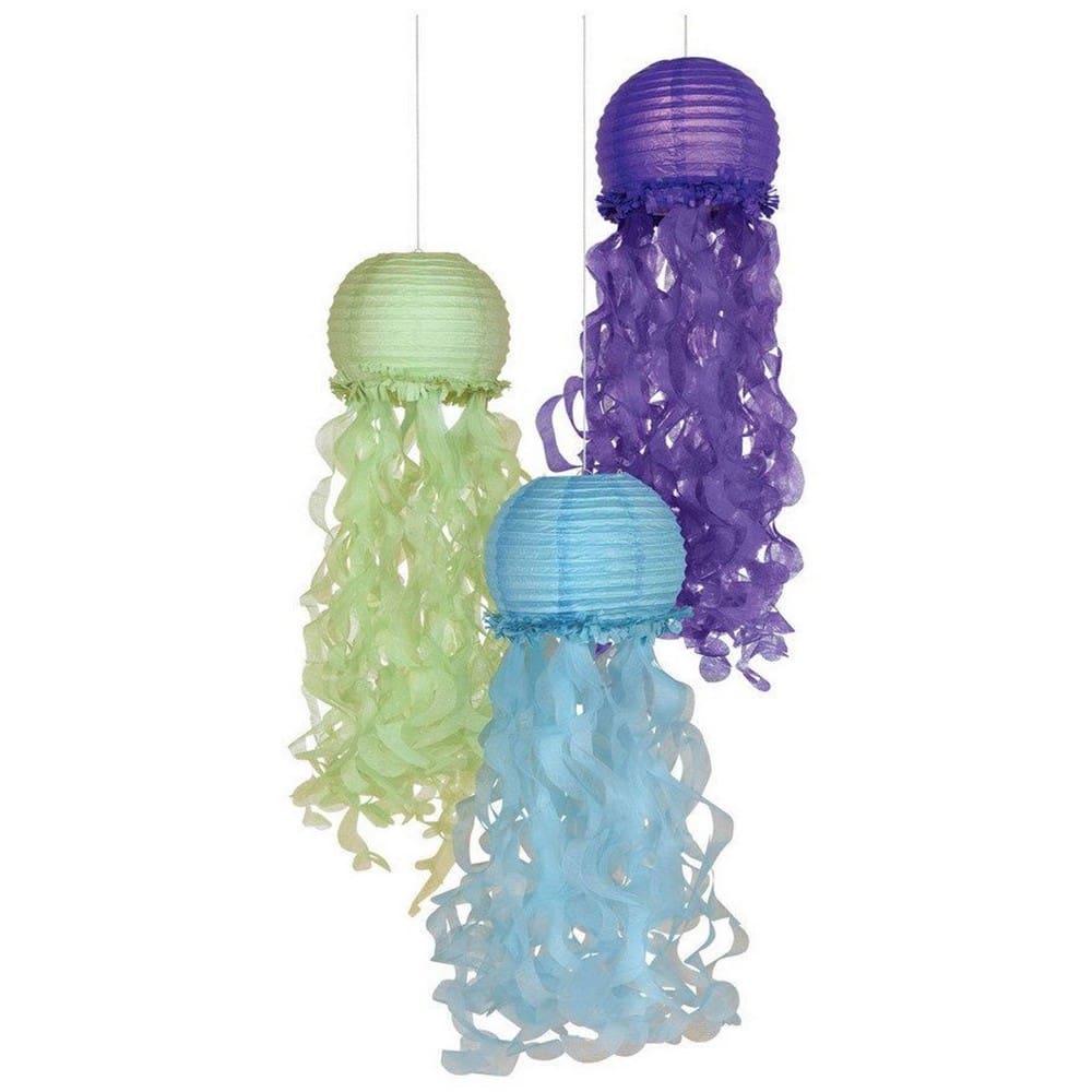 Jellyfish Paper Lanterns (3) - The Party Place