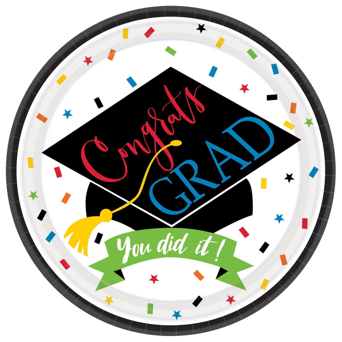 Amscan 100 Percent Done Graduation Paper Plates, 7