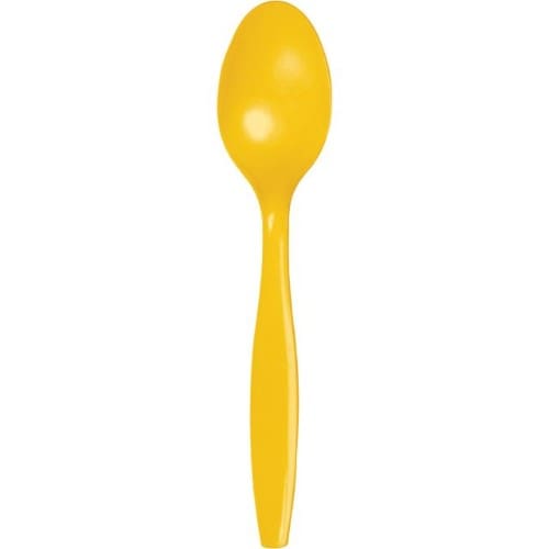 Touch of Color Premium Cutlery Plastic Spoons Pack of 24 School Bus ...