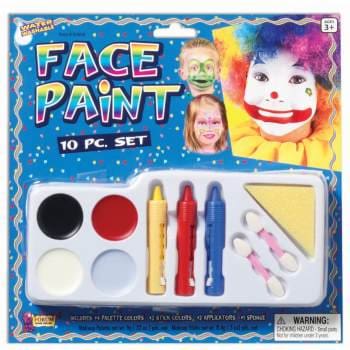 Small Face Paint Set-10 Piece - The Party Place