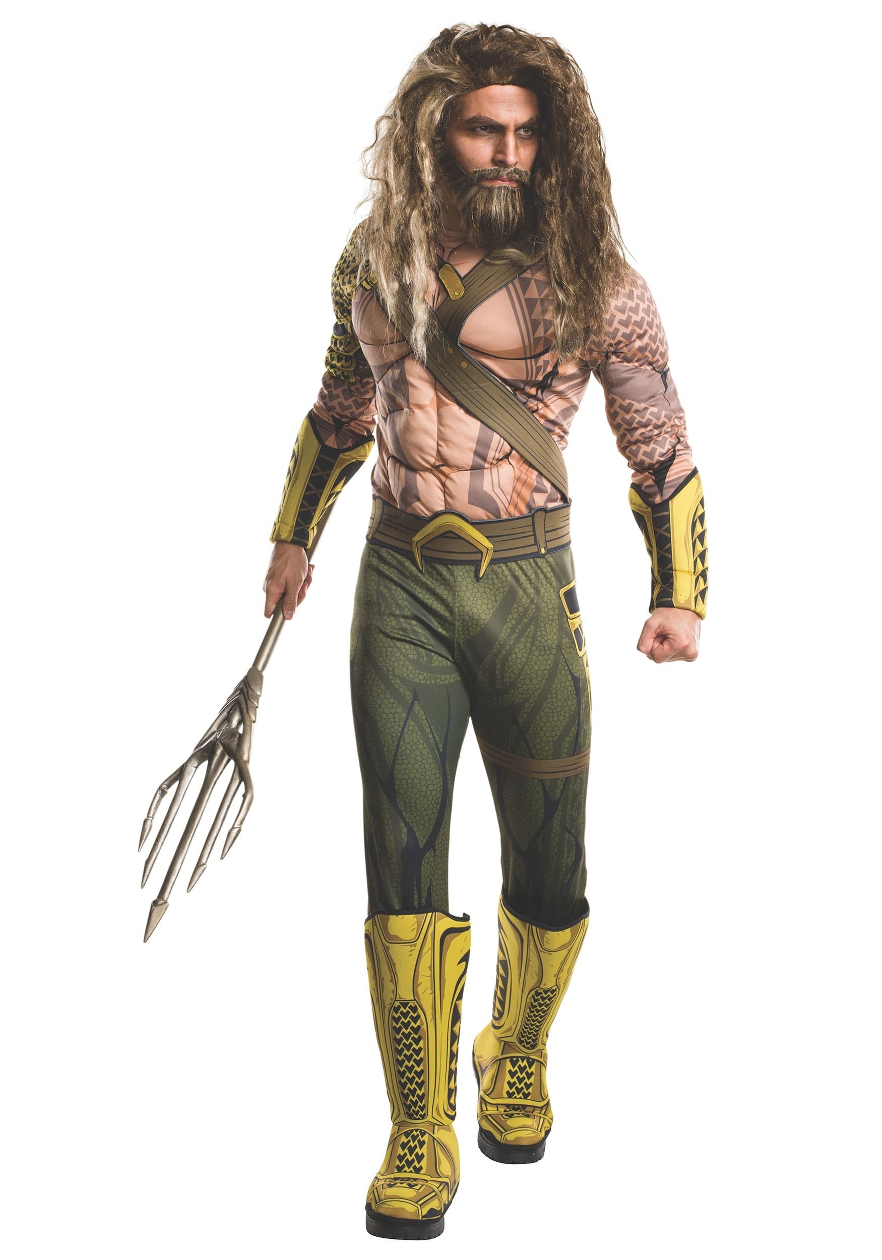 Halloween Aquaman Movie Adult Deluxe Aquaman Adult Costume - The Party ...