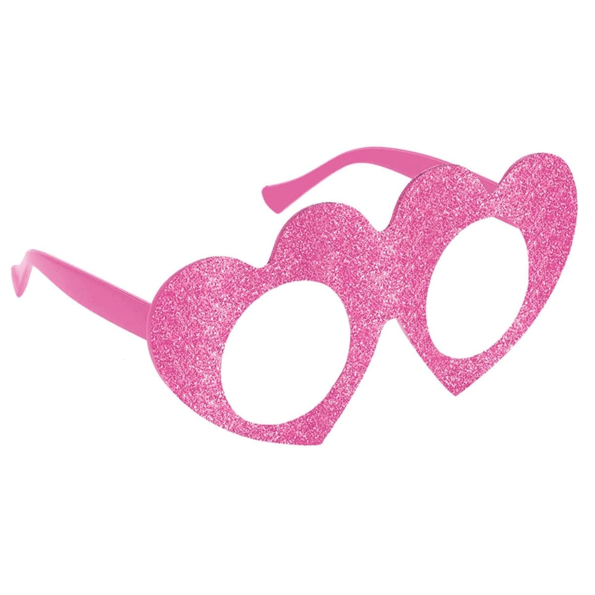Pink Heart-Shaped Valentines Day Plastic Glasses - The Party Place