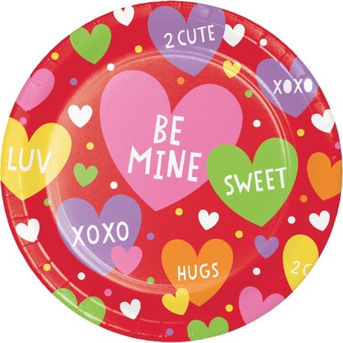 Valentines Day Party Dessert Plates - The Party Place