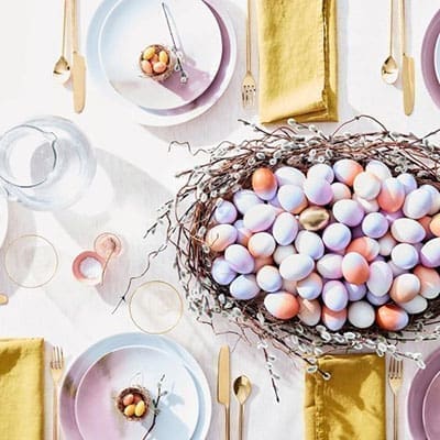 Metallic Gold Easter Eggs