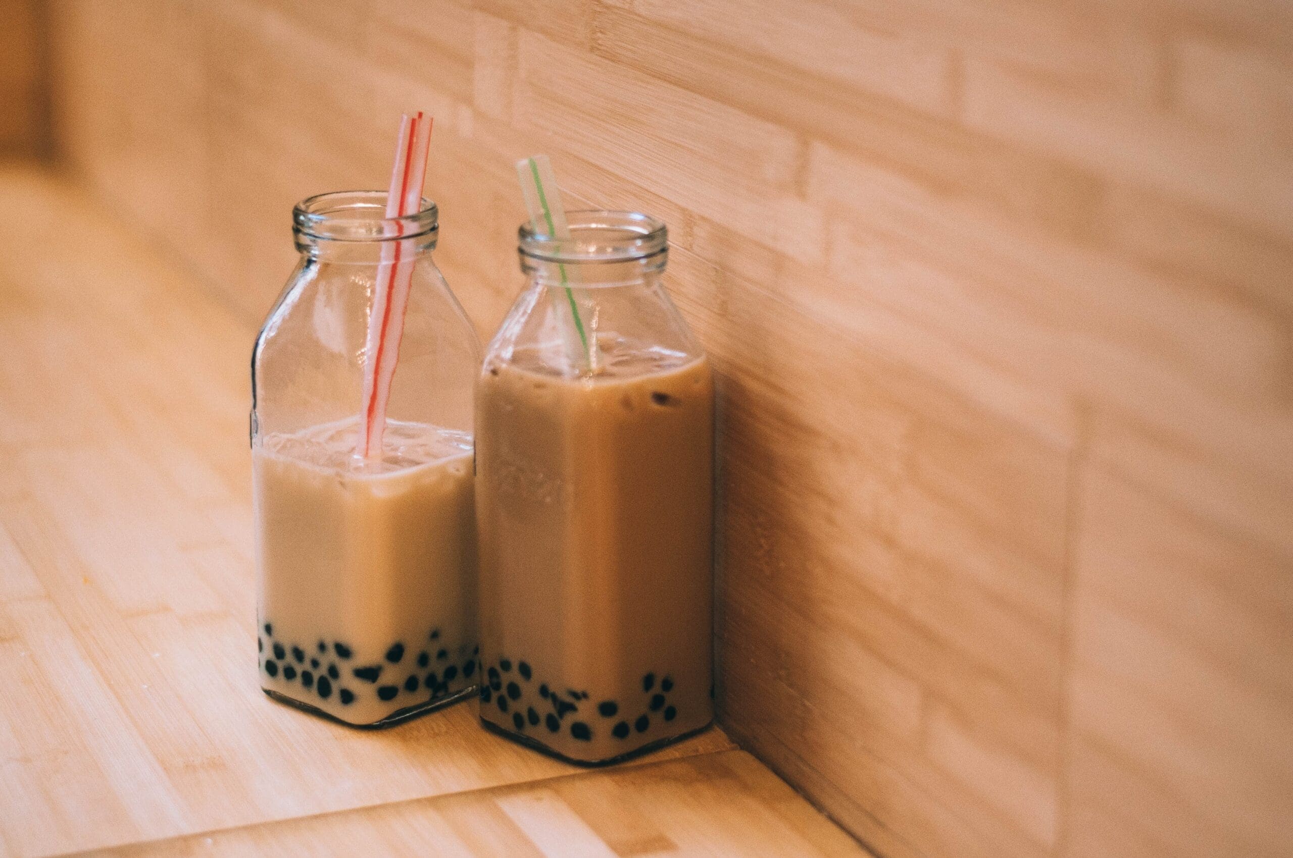 Boba drinking glass