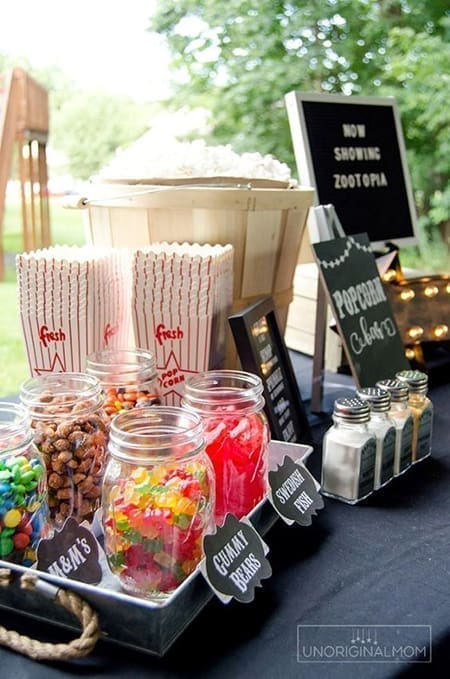popcorn bar