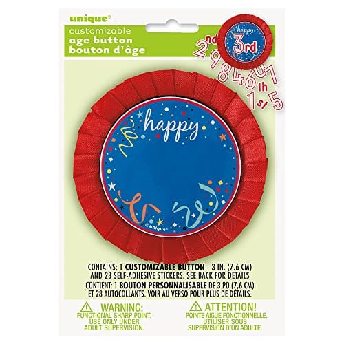 61886 BUTTON CUSTOMIZE RED/BLUE