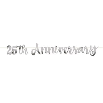 72568 BANNER 25TH ANNIVERSARY SILVER