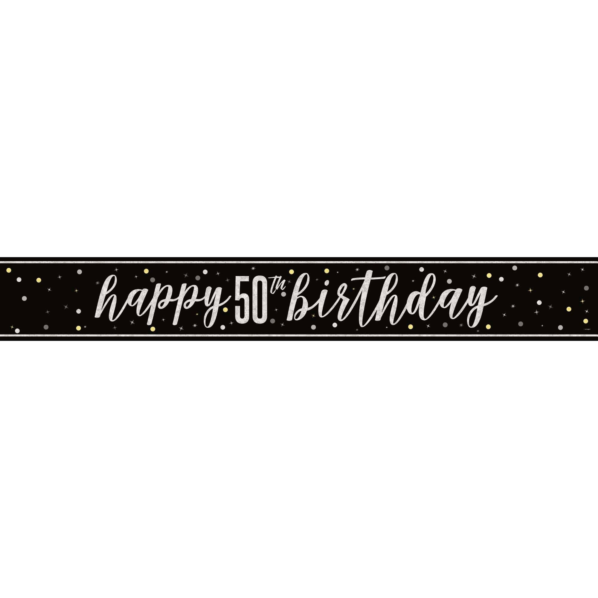 82264 GLITZ BLACK 50 PRISM BANNER