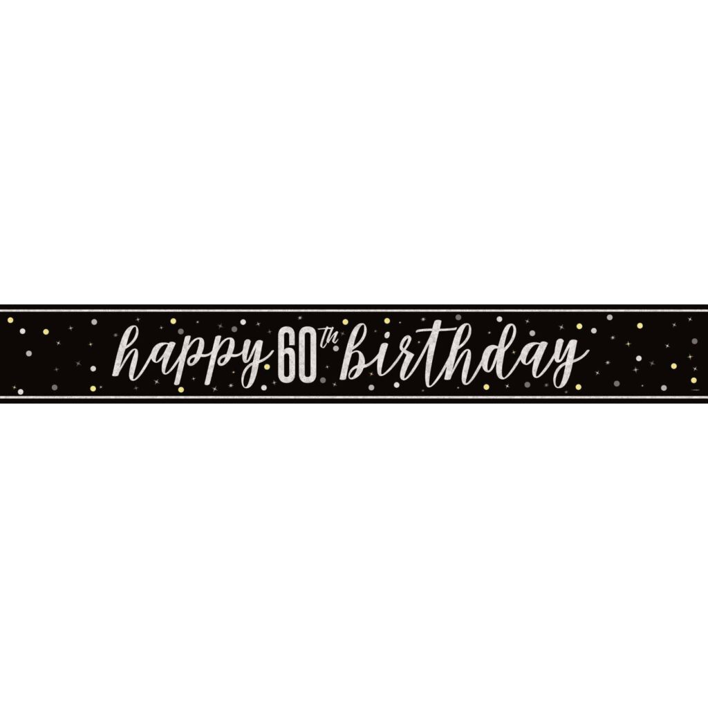 82265 GLITZ BLACK 60 PRISM BANNER