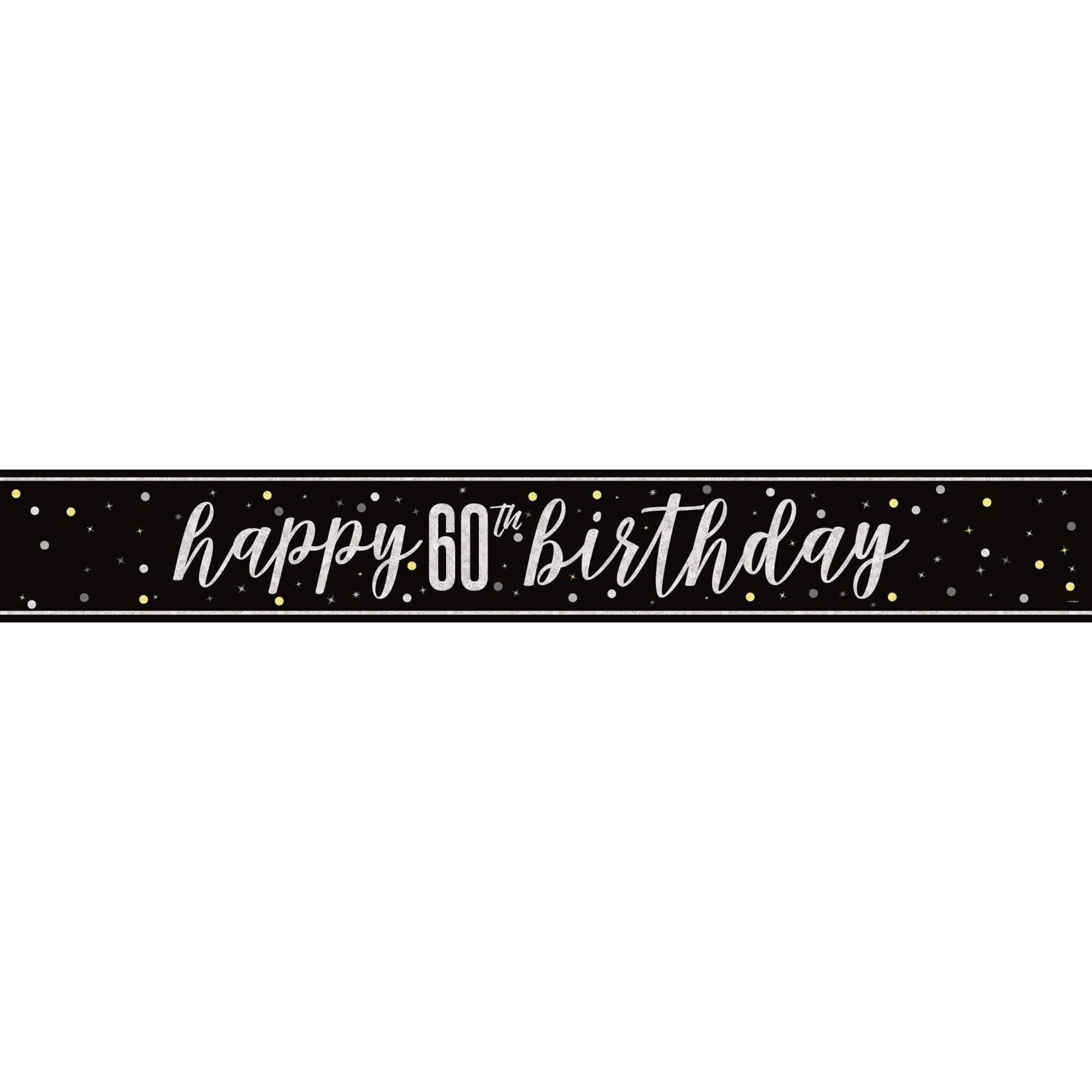 82265 GLITZ BLACK 60 PRISM BANNER