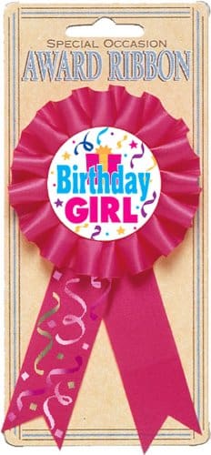 21154.44 BIRTHDAY GIRL AWARD RIBBON