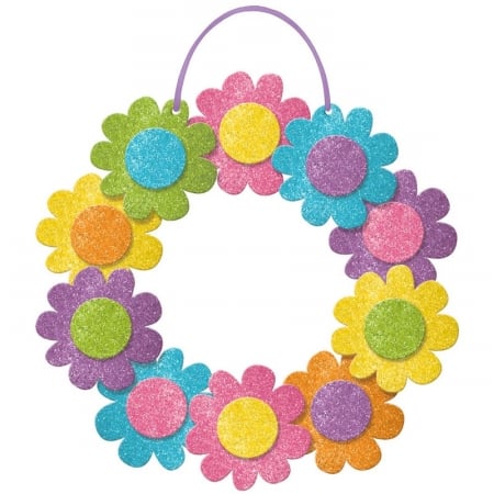 240630 SIGN GLTR WREATH SPRING