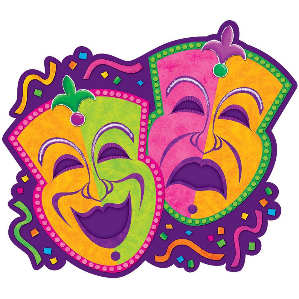 190394 MARDI GRAS CUTOUT