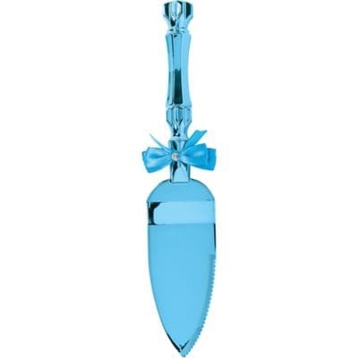 100025 CAKE SERVER BLUE