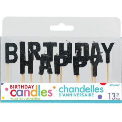 170446 PICK CANDLES BLACK HPY BDAY