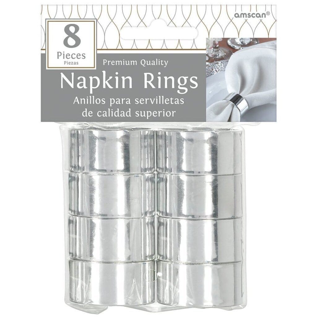340149.18 NAPKIN RINGS SILVER