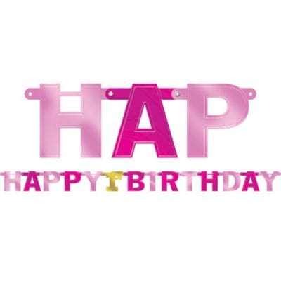 120286 ***1ST BDAY GIRL LETTER BNR
