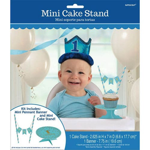 100053 1ST BDAY MINI CAKE STAND BOY