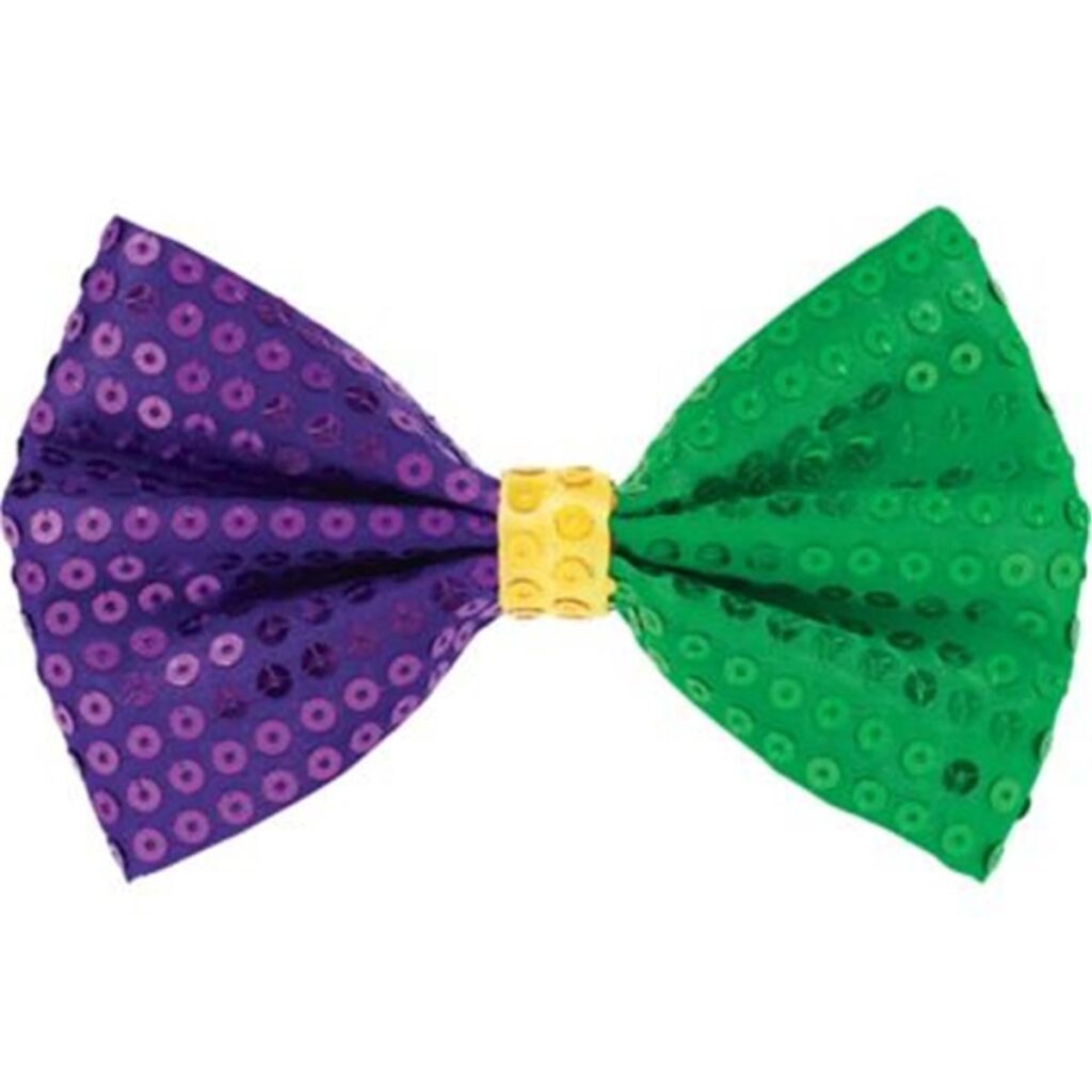 399433 ***MARDI GRAS SEQQUIN BOW TIE