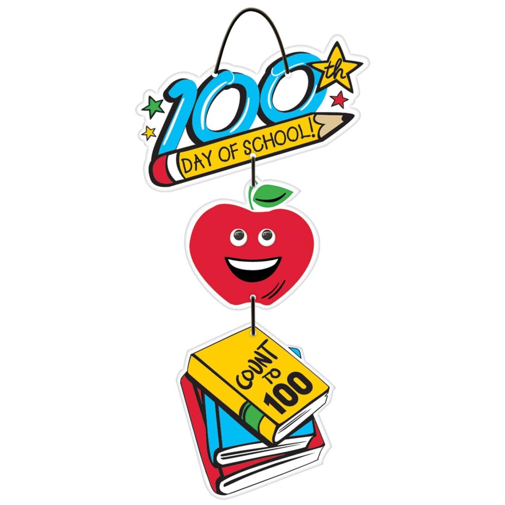 242081 100TH DAY HANGING SIGN