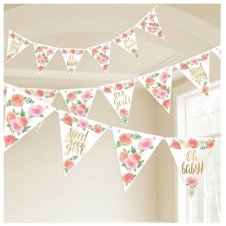 122165 FLORAL BABY PNT BANNER
