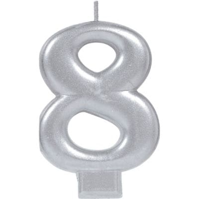 170584 CANDLE SILVER 8