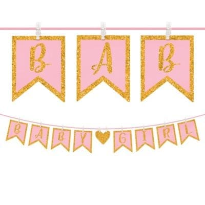 120464 BANNER BABY GIRL CLOTHESPIN