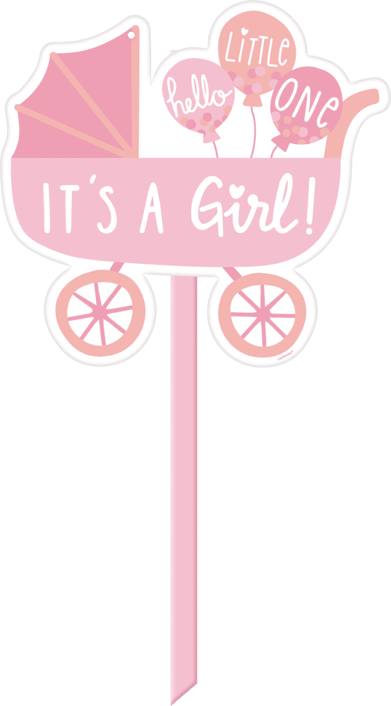 191384 YARD SIGN BABY GIRL