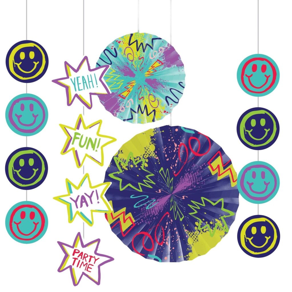 365041 graffity party paper fan kit