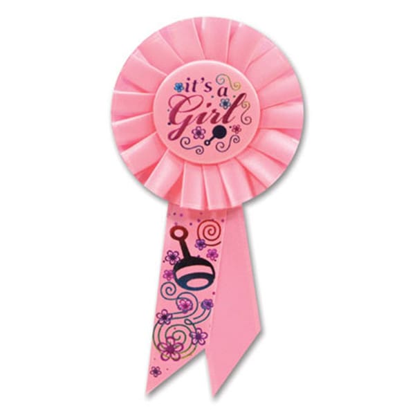 RS002 ITS A GIRL ROSETTE