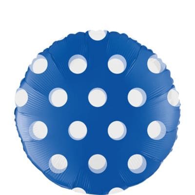 783174 BLUE POLKA DOT ROUND MYLAR