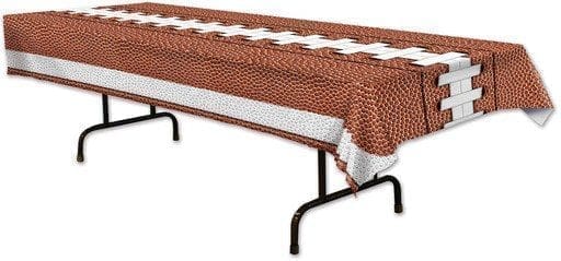 Lightweight Plastic Game Day Football Table Cover - Tablecover - Football - 1 per Pack