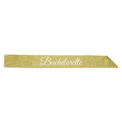 66022 SASH BACHELORETTE GLITTERED
