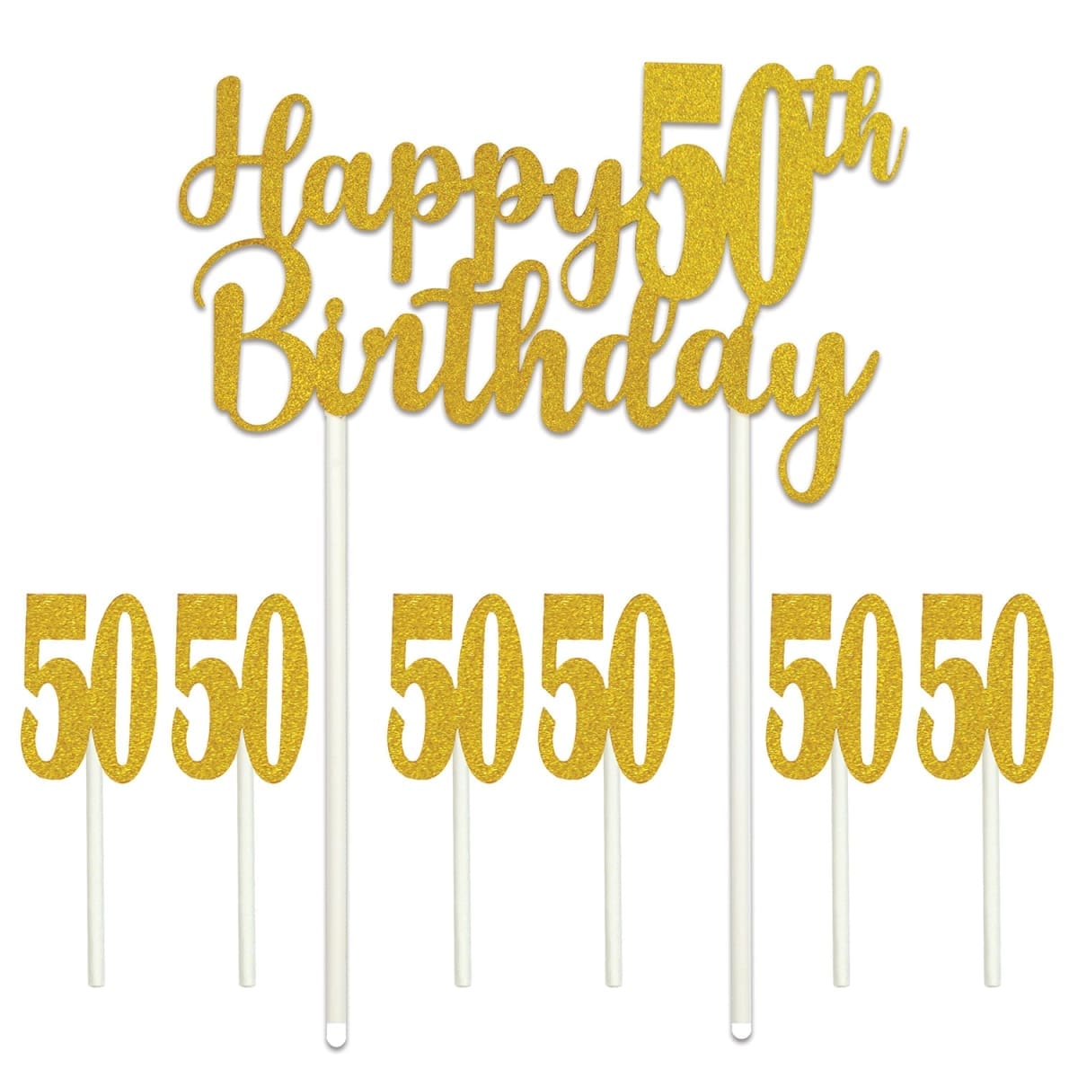 53523-50 50TH CAKE TOPPER