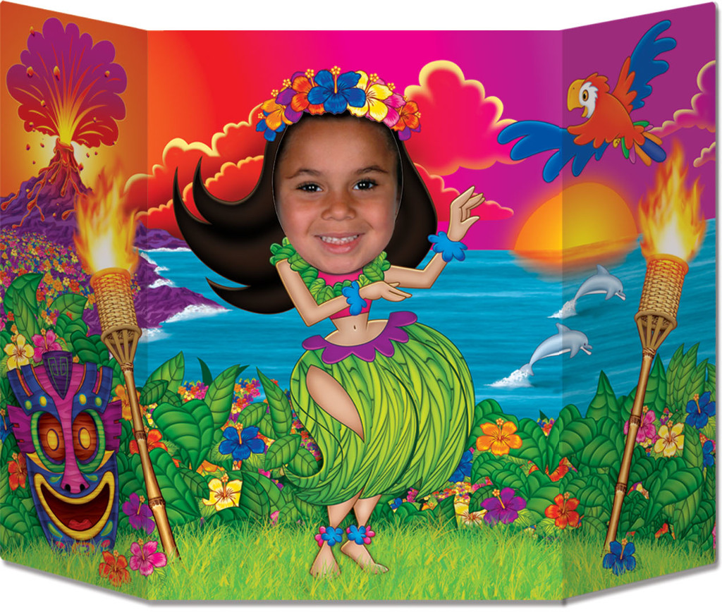 57997 HULA GIRL PHOTO PROP