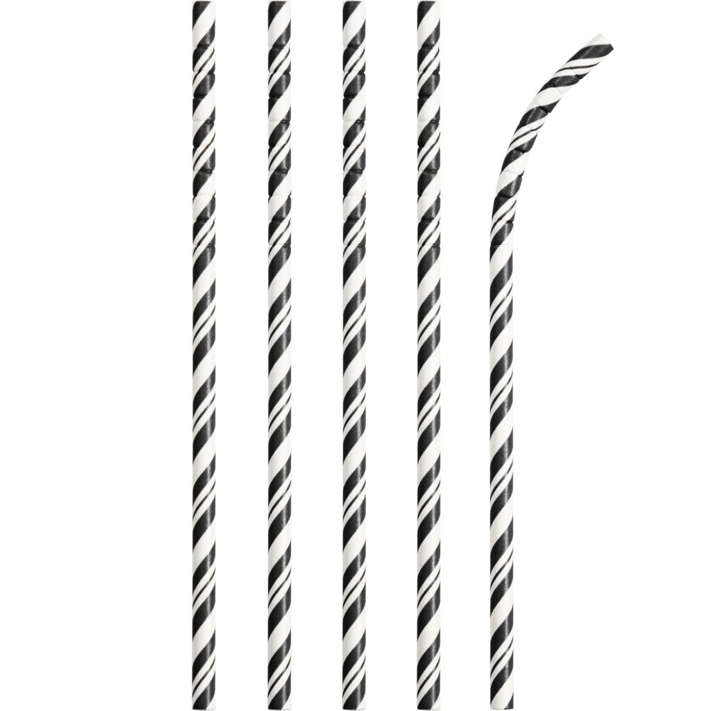 51159 STRAWS BLK/WHTE