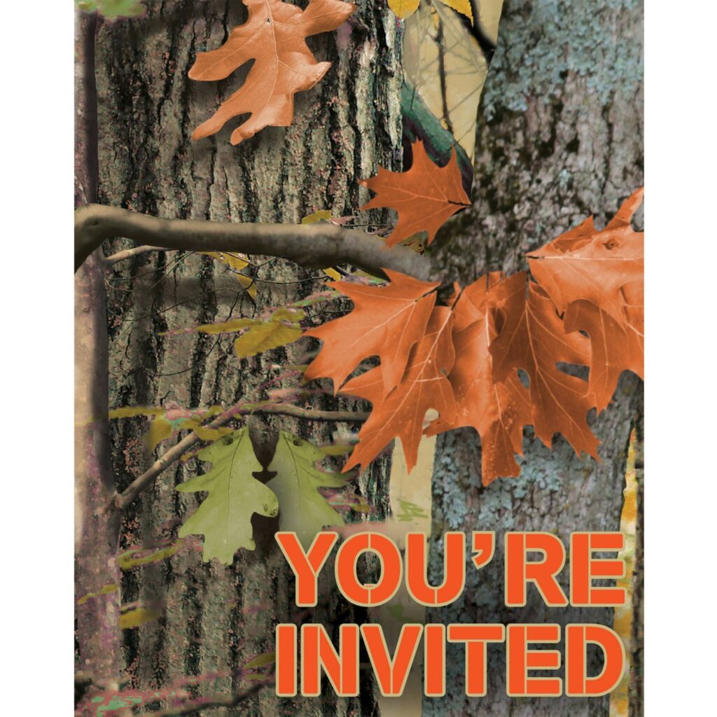 895676 HUNTING CAMO INVITE