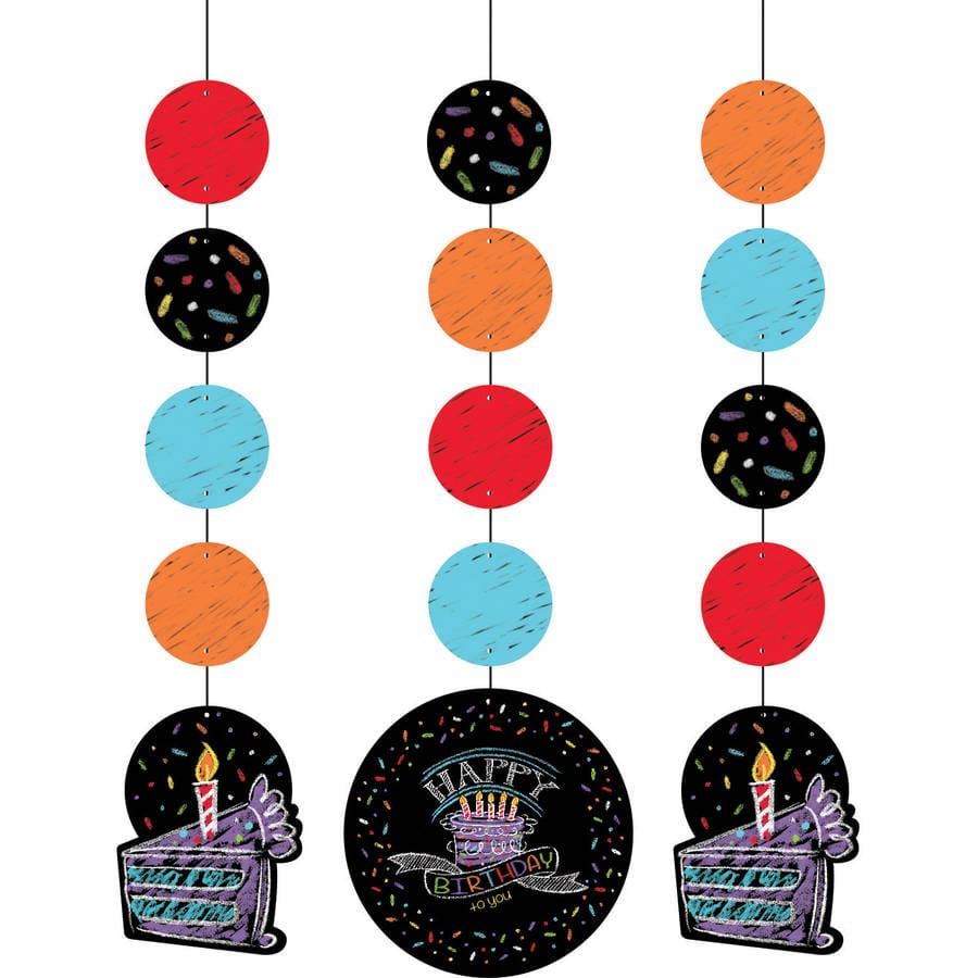 995971 CHALK BDAY HANGING CUTOUT